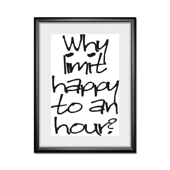 Queen Kerosin Rahmenbild - Why Limit Happy To An Hour?