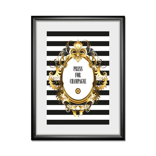 Queen Kerosin Rahmenbild - Press For Champagne