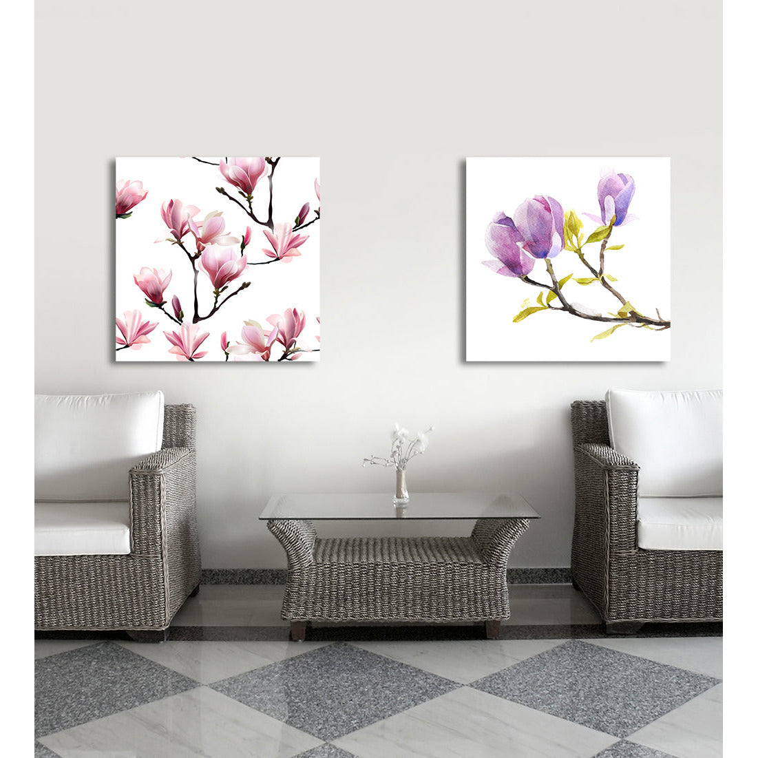 Acrylglasbild - Sweet Blossom Wohnbeispiel