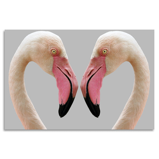 Acrylglasbild - Flamingo Love