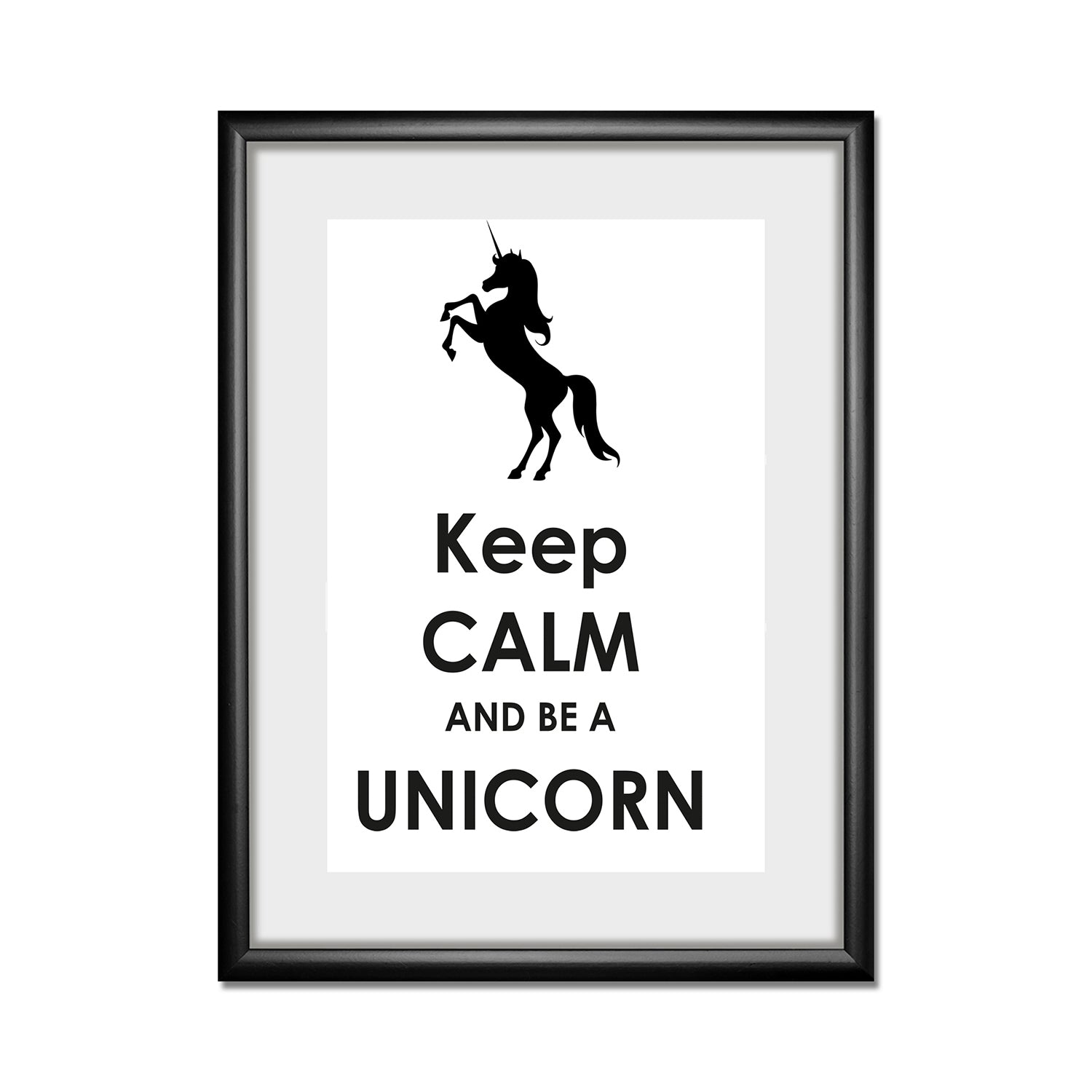 Rahmenbild - Keep Calm And Be A Unicorn