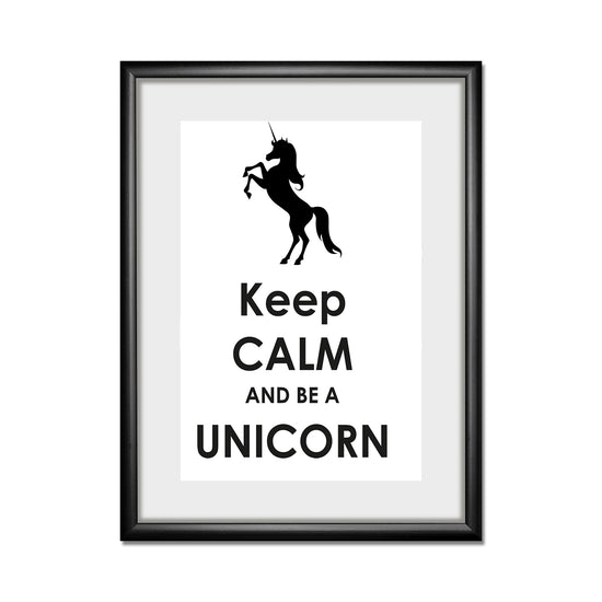 Queen Kerosin Rahmenbild - Keep Calm And Be A Unicorn