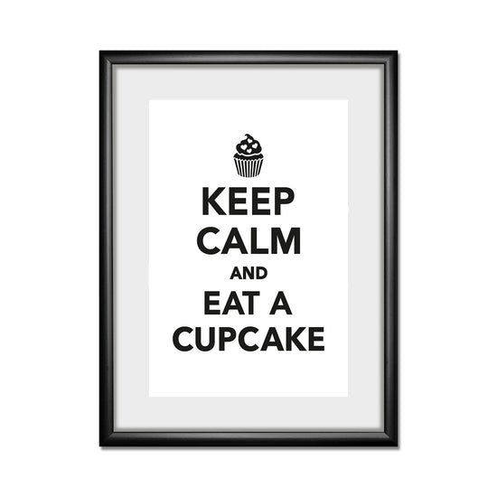 Queen Kerosin Rahmenbild - Keep Calm And Eat A Cupcake