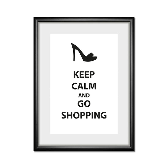 Queen Kerosin Rahmenbild - Keep Calm And Go Shopping