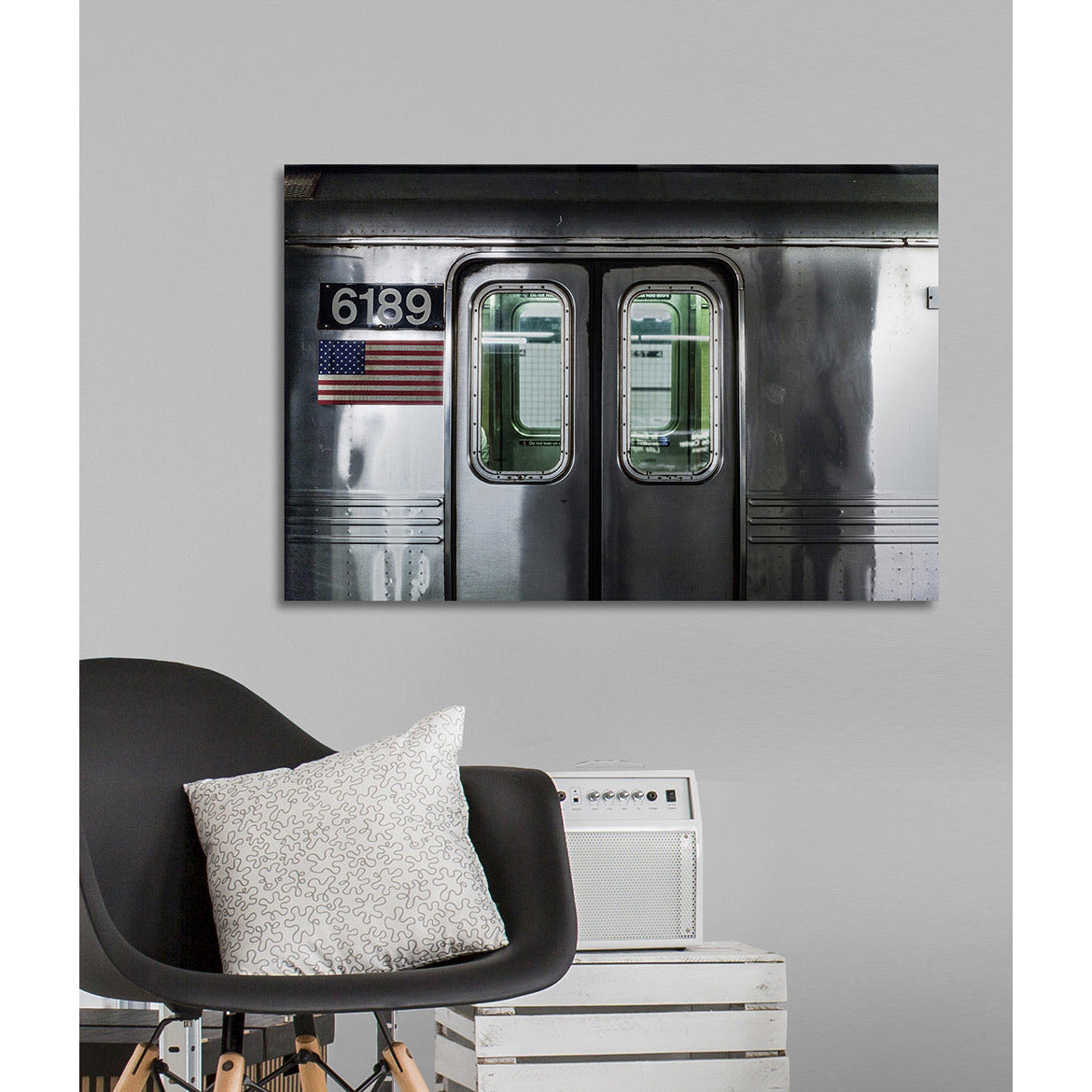 Aluminiumbild - Subway Wohnbeispiel
