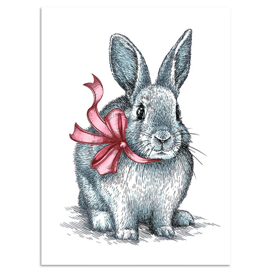 Queen Kerosin Leinwandbild Ribbon Bunny Ostern-Leinwandbild