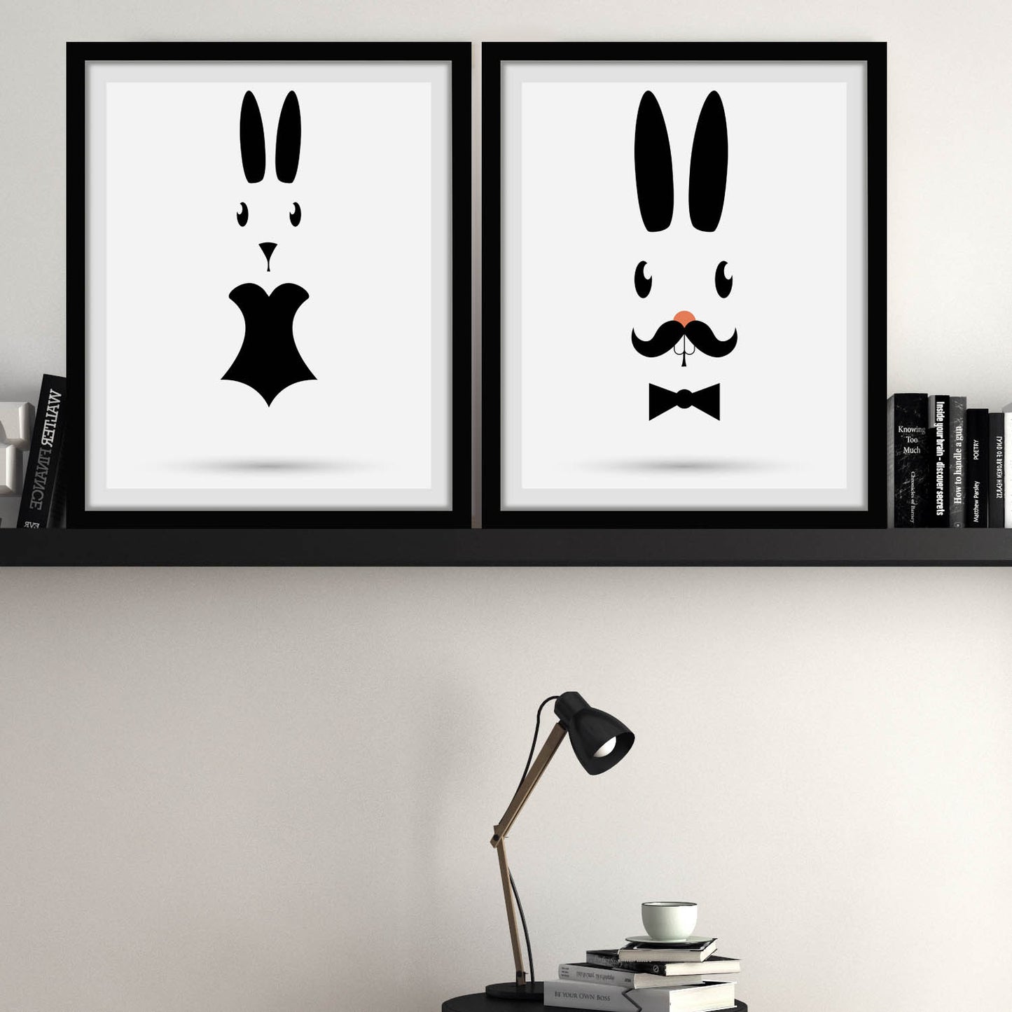 Rahmenbild - Mister Bunny Wohnbeispiel