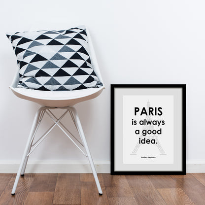 Rahmenbild - Paris Is Always A Good Idea Wohnbeispiel