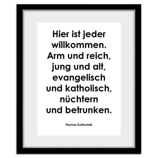 Queen Kerosin Rahmenbild - Hier ist jeder willkommen