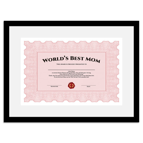 Queen Kerosin Rahmenbild - Worlds Best Mom