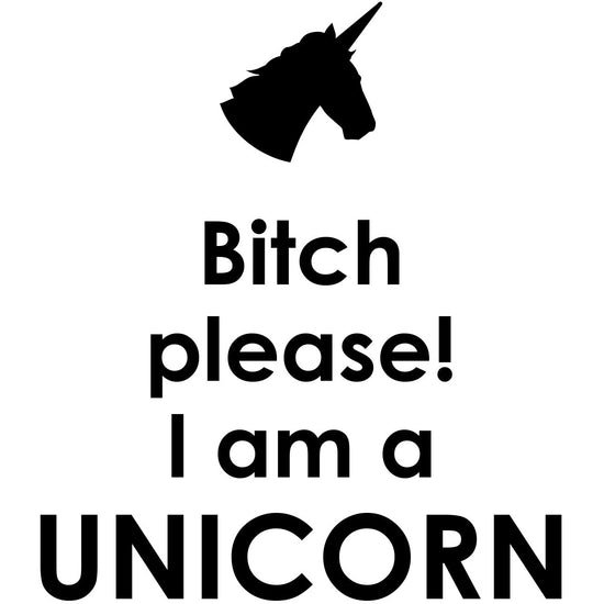 Queen Kerosin Leinwandbild - Bitch please! I am a UNICORN