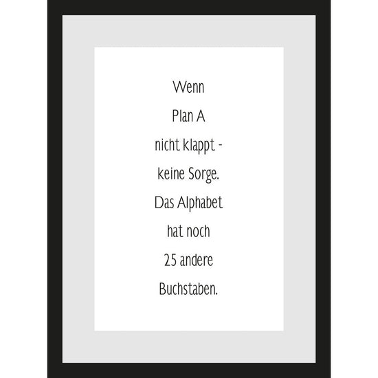 Queen Kerosin Rahmenbild - Wenn Plan A Nicht Klappt