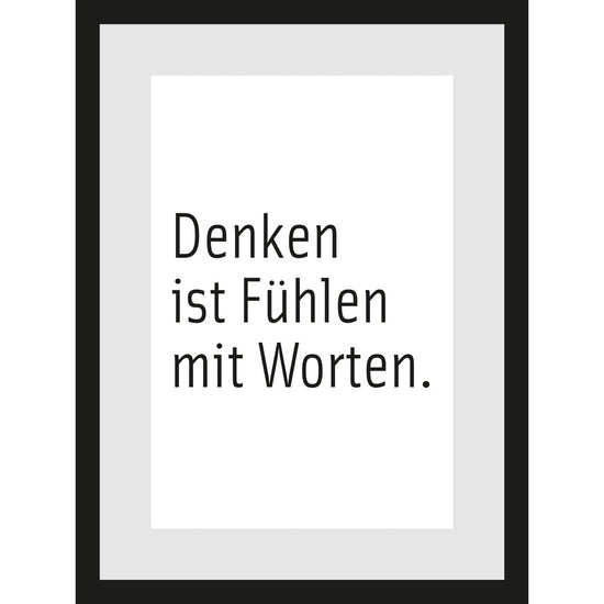 Queen Kerosin Rahmenbild - Denken Ist Fühlen Mit Worten