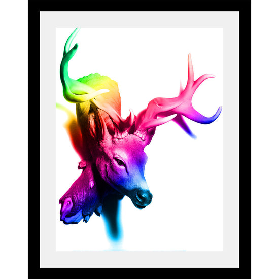 Queen Kerosin Rahmenbild - Rainbow Deer