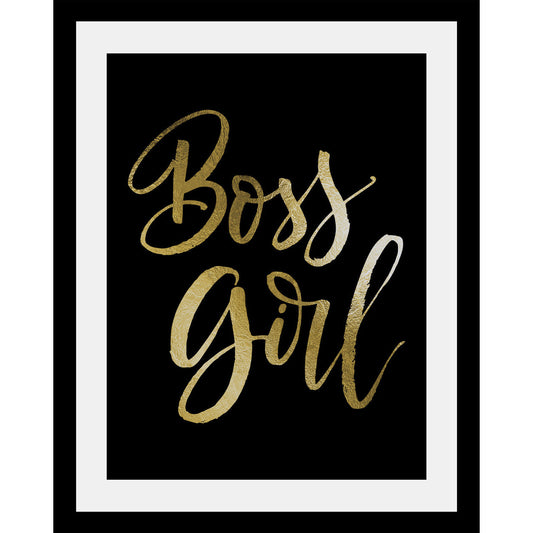 Rahmenbild - Boss Girl Black