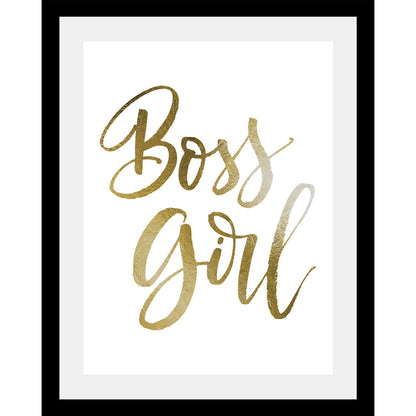 Rahmenbild - Boss Girl Gold