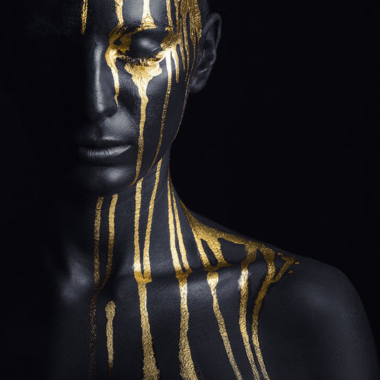 Blattgold Bild - Liquid Gold