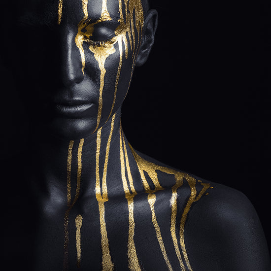 Queen Kerosin Blattgold Bild - Liquid Gold