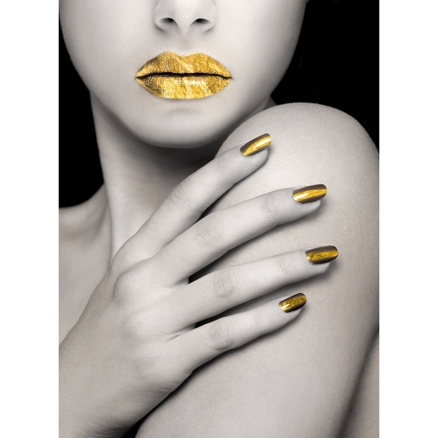 Blattgold Bild - Golden Lady