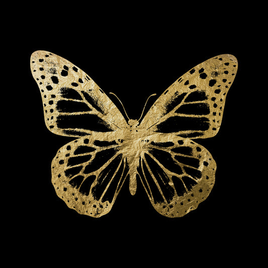 Blattgold Bild - Butterfly Gold