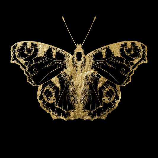 Blattgold Bild - Golden Butterfly