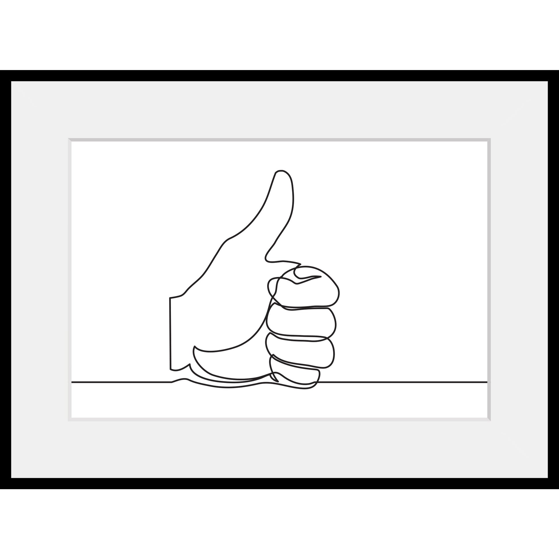 Rahmenbild - Thumbs up