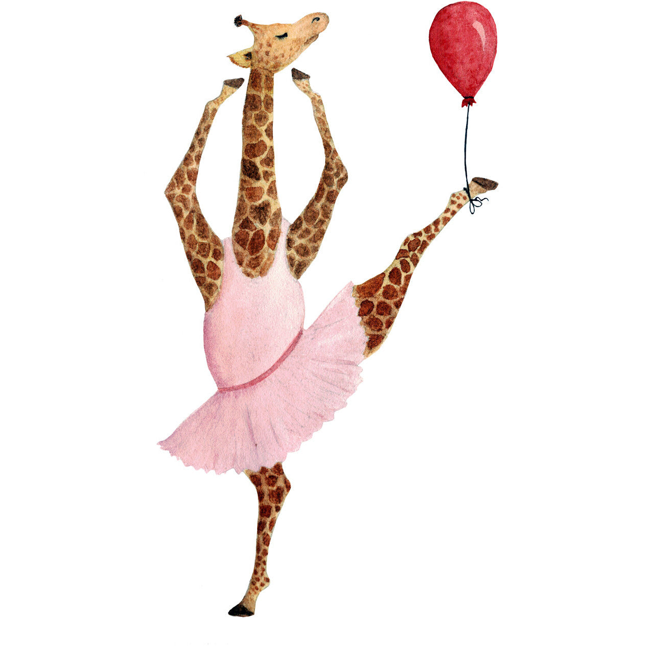 Leinwandbild - Dancing Giraffe