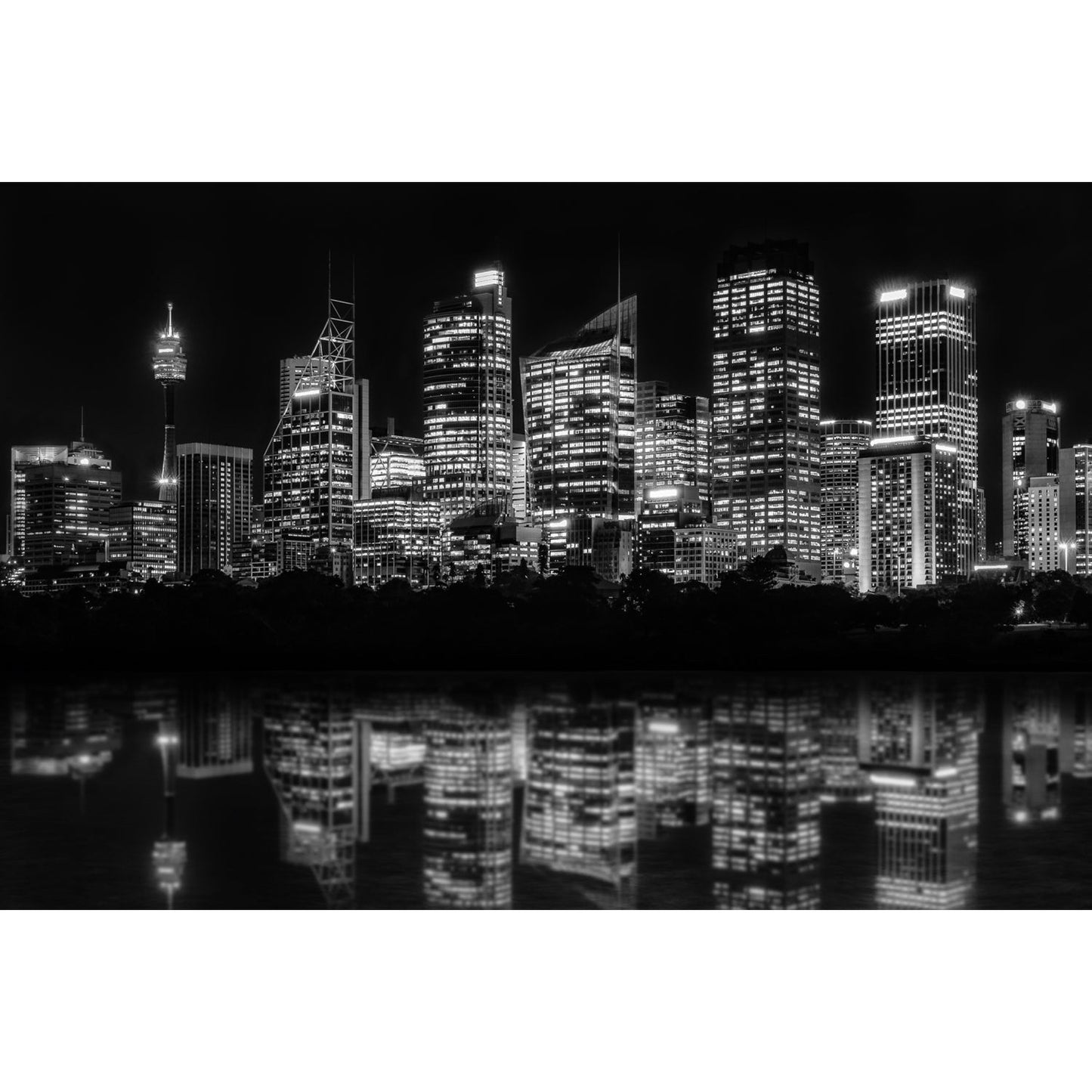 Leinwandbild - Sydney bei Nacht