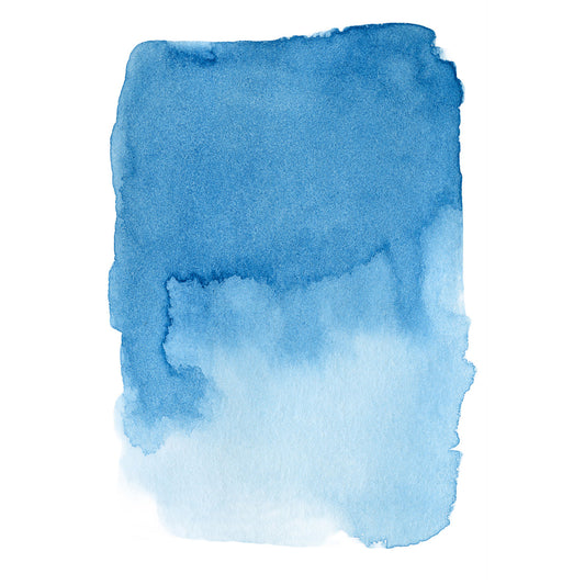 Leinwandbild - Blue watercolor