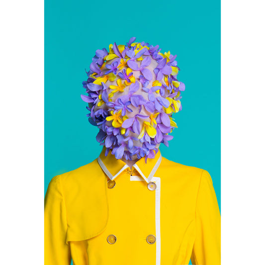 Leinwandbild - Head full of flowers