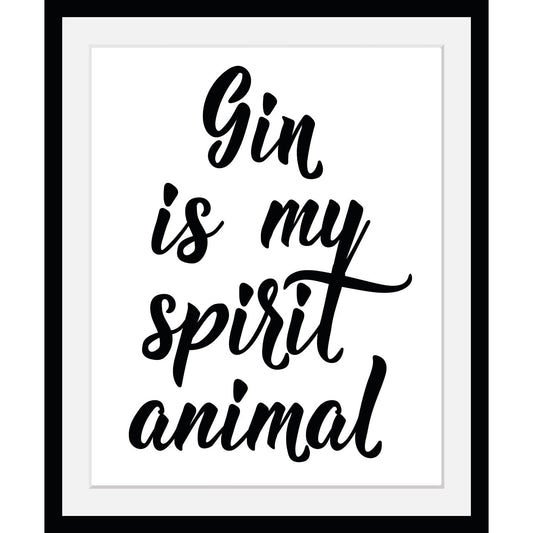Rahmenbild - Gin Is My Spirit Animal