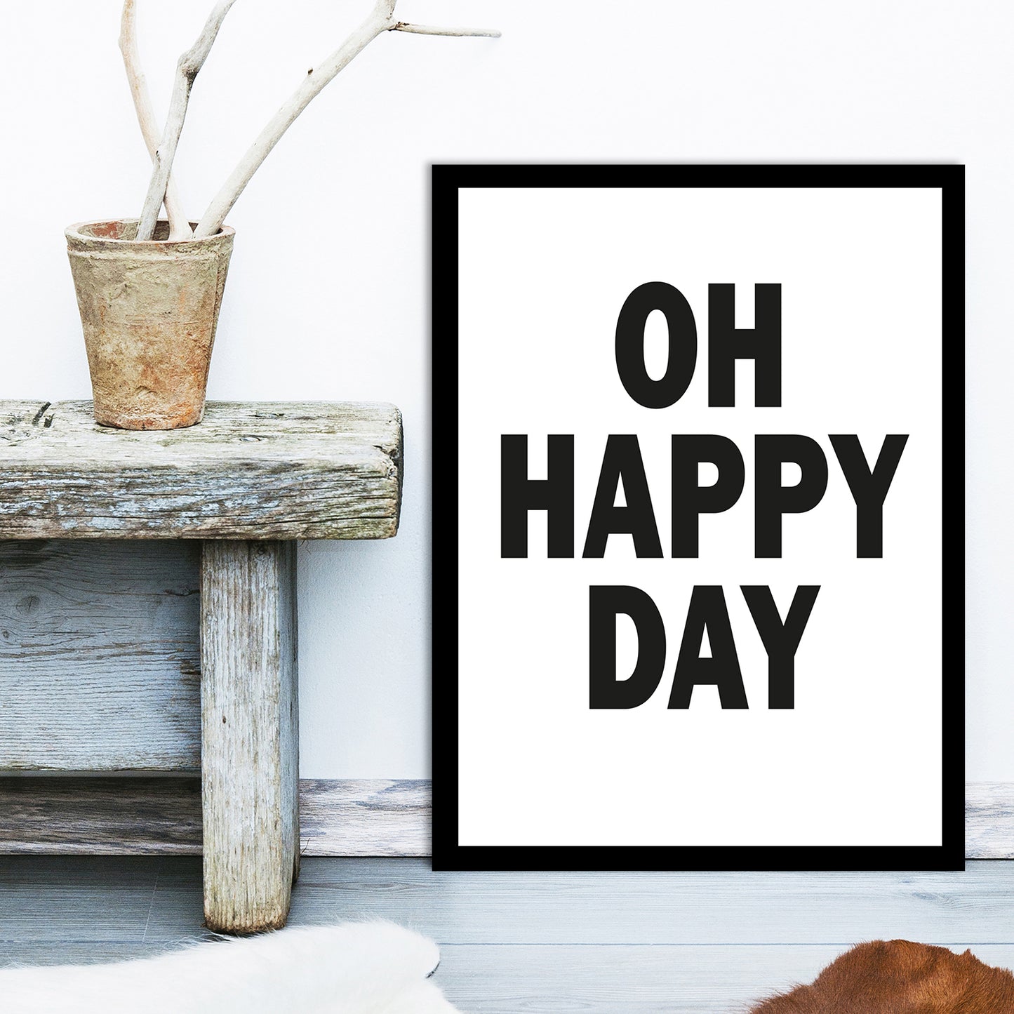 Rahmenbild - Oh Happy Day Wohnbeispiel