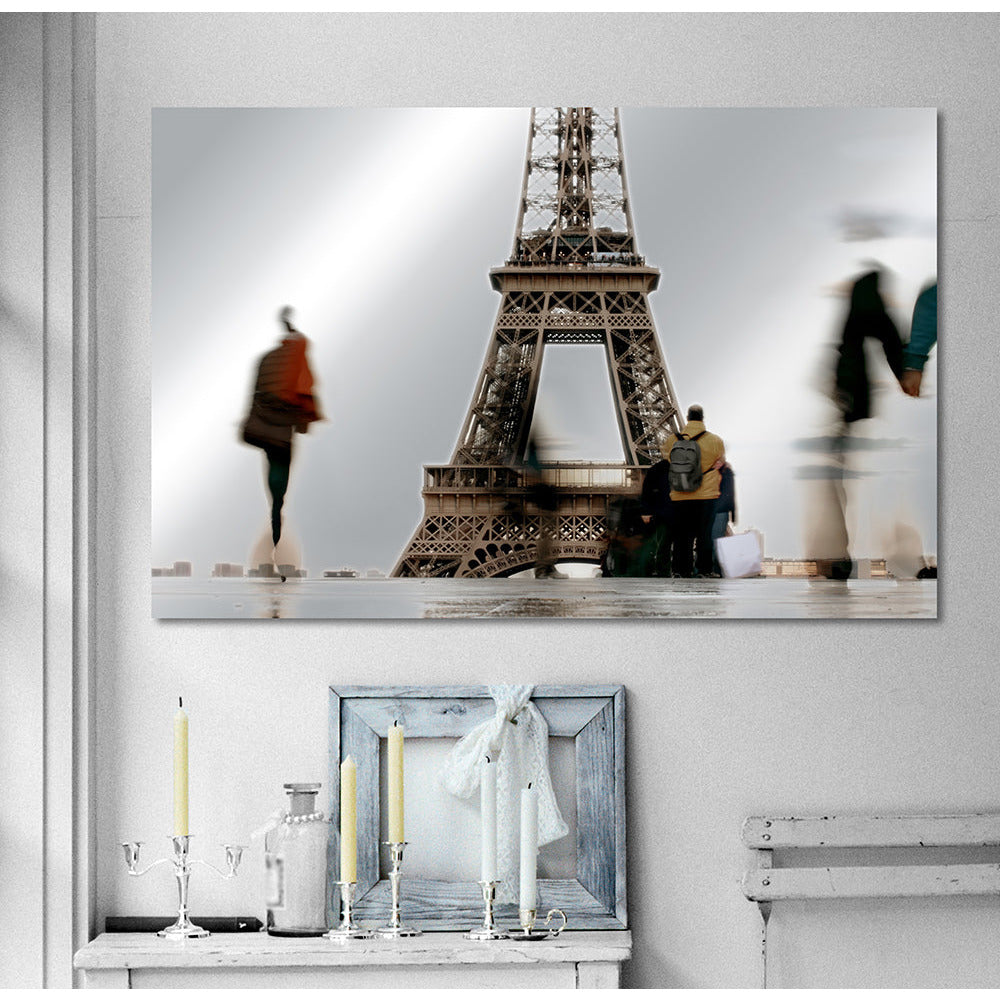 Aluminiumbild - Lady Paris Wohnbeispiel
