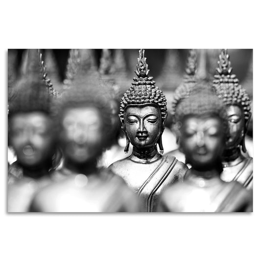 Acrylglasbild - Silver Buddha