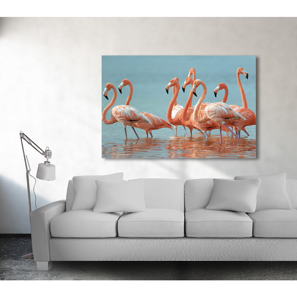 Acrylglasbild - Flamingo Group Wohnbeispiel