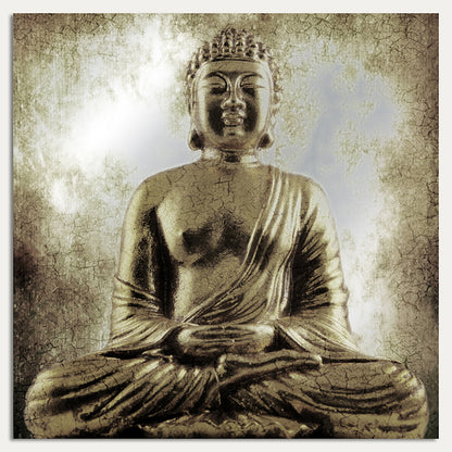 Aluminiumbild - Golden Buddha
