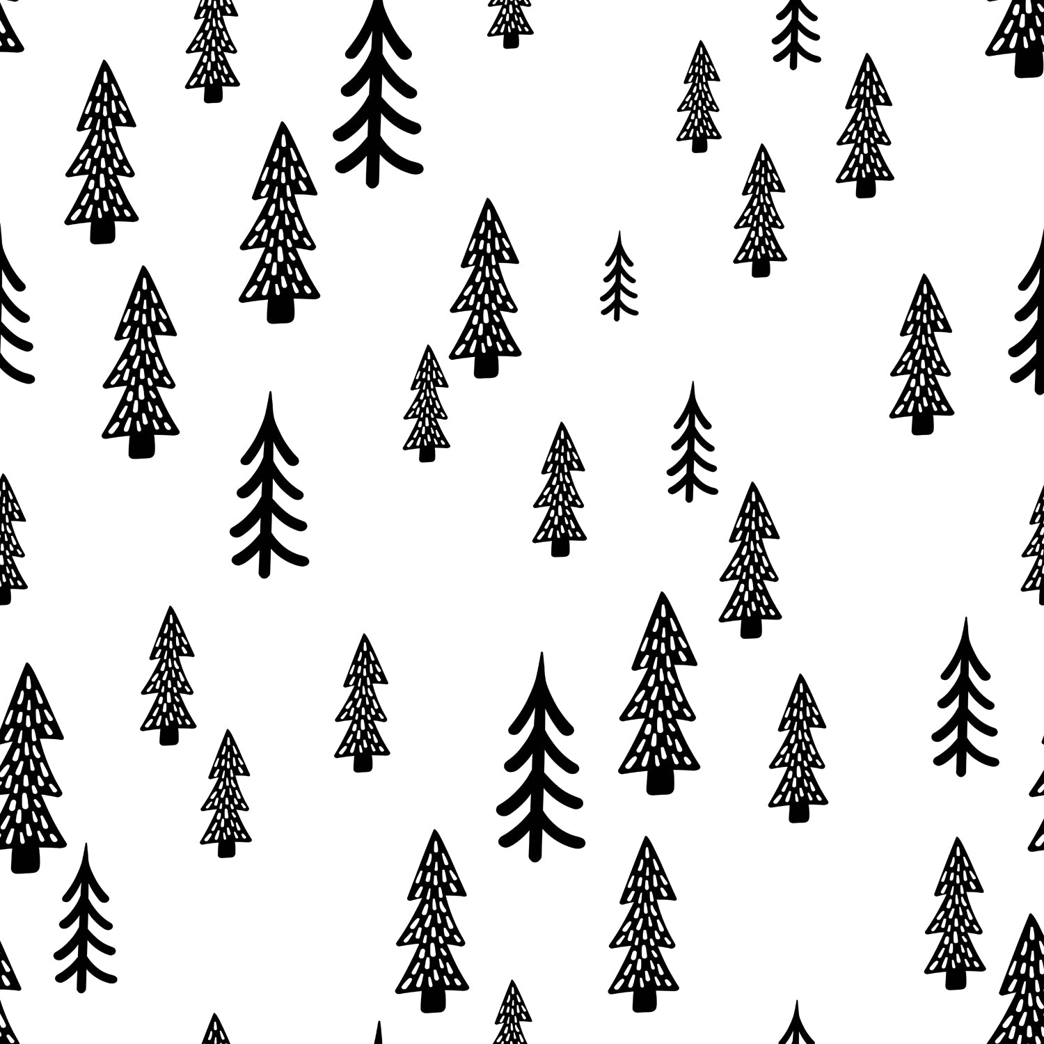 Kissenbezug - Christmas Trees Detail
