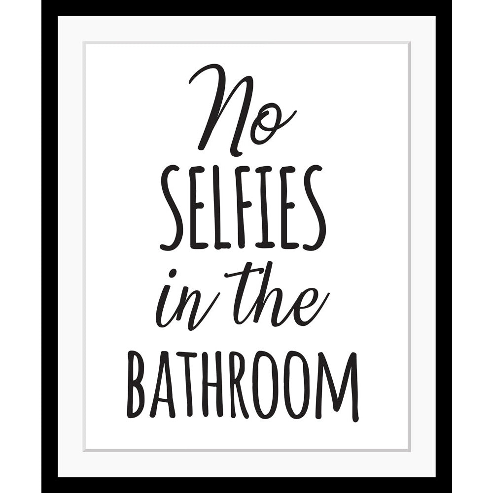 Rahmenbild - No Selfies In The Bathroom