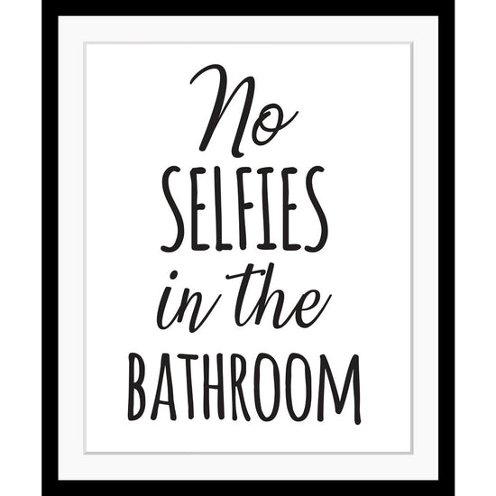 Queen Kerosin Rahmenbild - No Selfies In The Bathroom