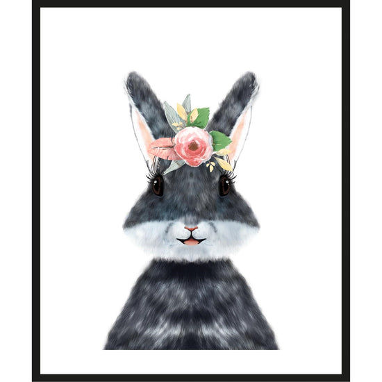 Queen Kerosin Rahmenbild - Hase mit Wimpern