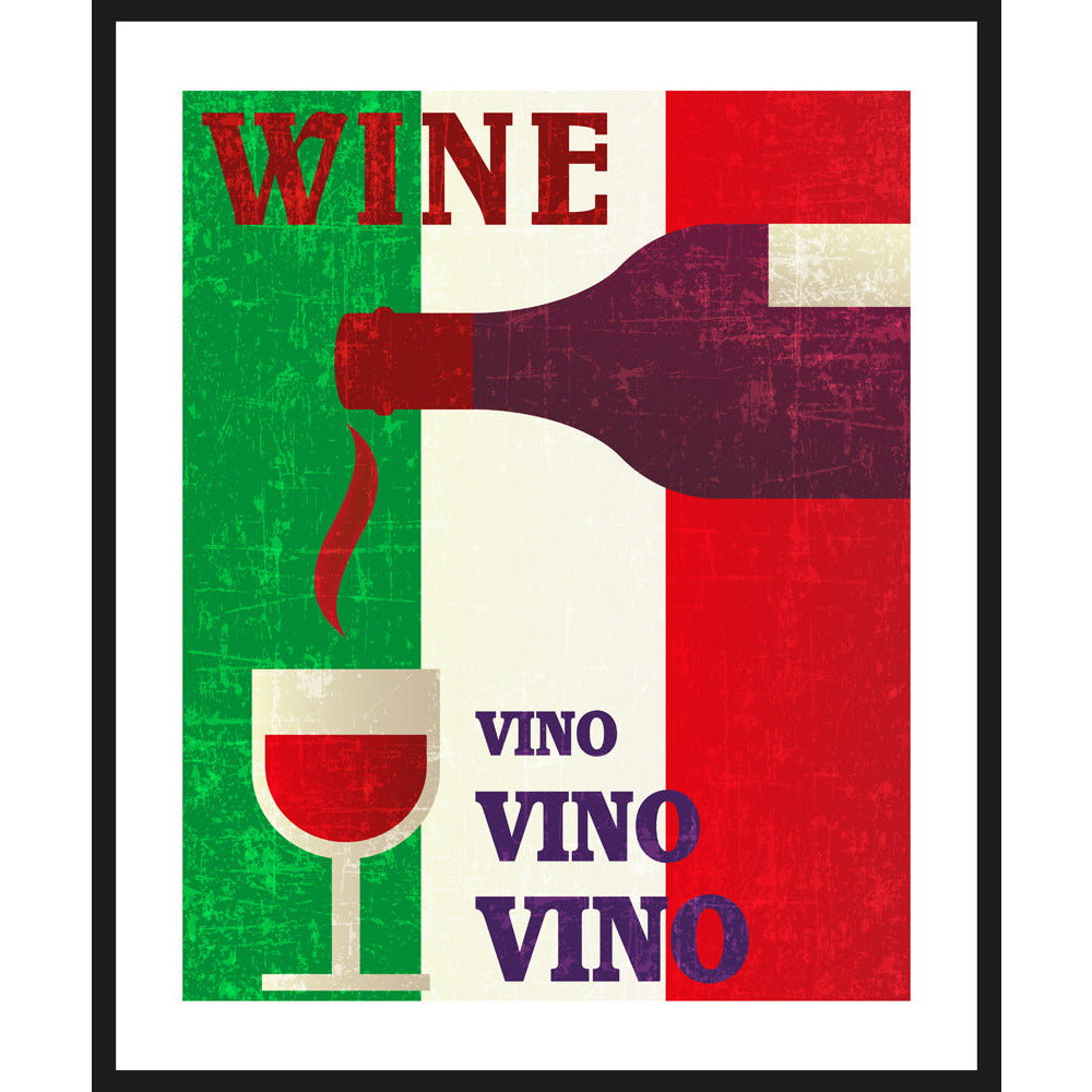 Rahmenbild - Wine Vino Vino Vino