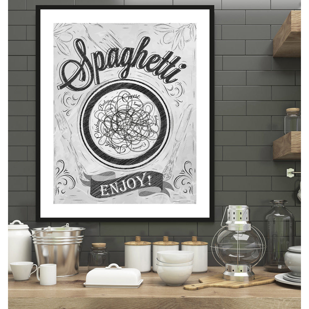 Rahmenbild - Spaghetti Enjoy Wohnbeispiel