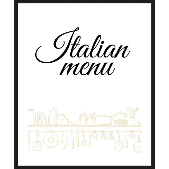 Queen Kerosin Rahmenbild - Italian Menu