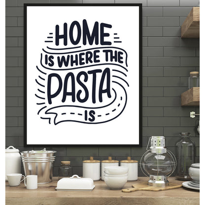 Rahmenbild - Home Is Where the Pasta Is Wohnbeispiel
