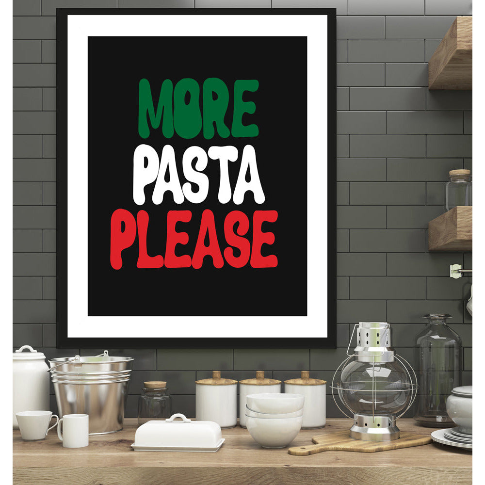 Rahmenbild - More Pasta Please Wohnbeispiel