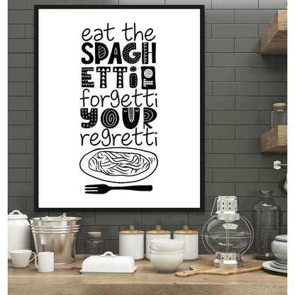 Rahmenbild - Eat The Spaghetti.. Wohnbeispiel