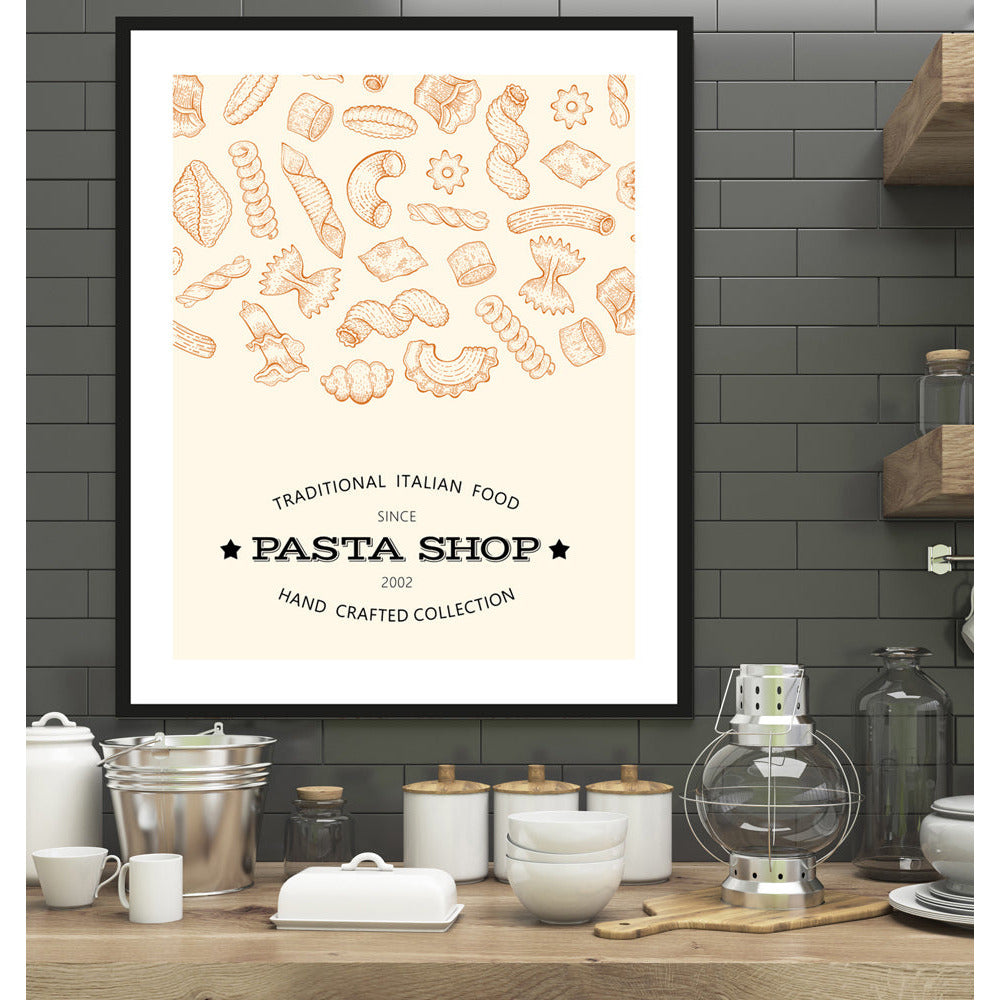 Rahmenbild - Pasta Shop Wohnbeispiel
