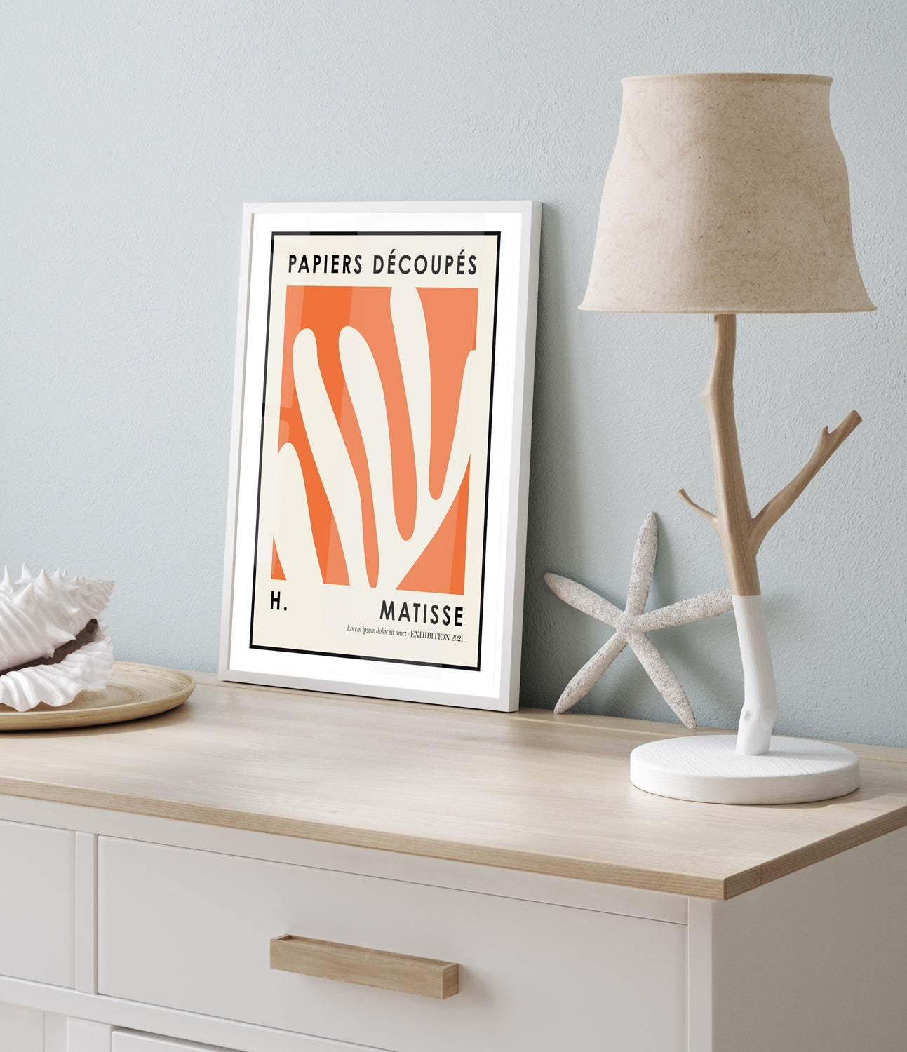 Rahmenbild -  Papiers Decoupes Matisse - Einrichtungsbeispiel Foto