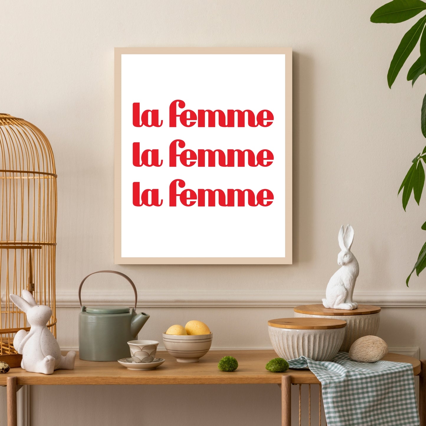 Rahmenbild -  La Femme La Femme La Femme - Einrichtungsbeispiel Foto