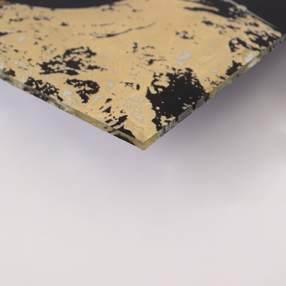 Blattgold Bild - Champagne Plopping Detail
